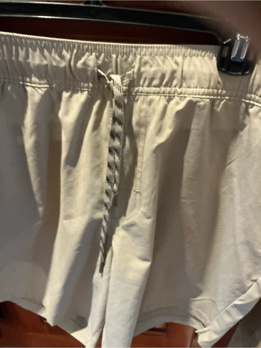Chaps Men's Khaki Performance Drawstring Shorts